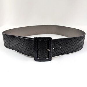Calvin Klein Black Textured Belt